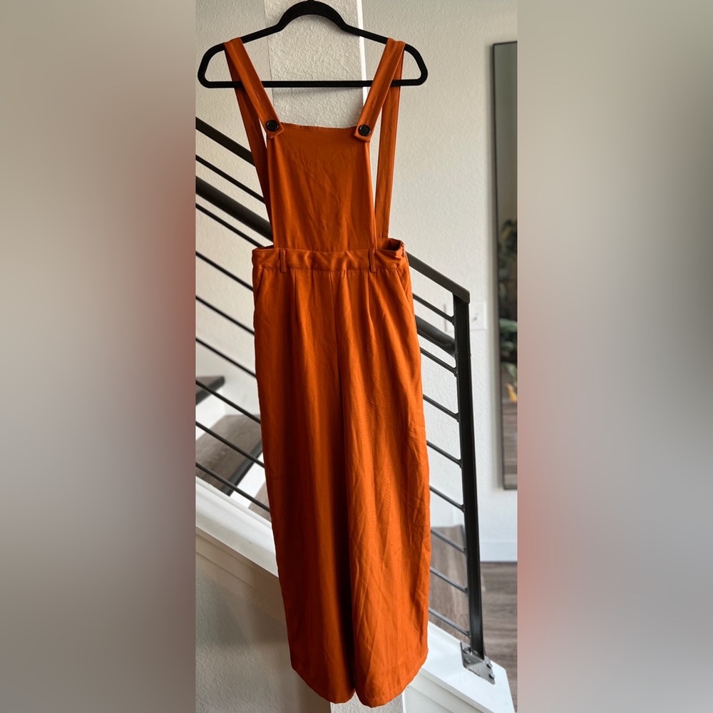 Cider burnt orange overalls size small